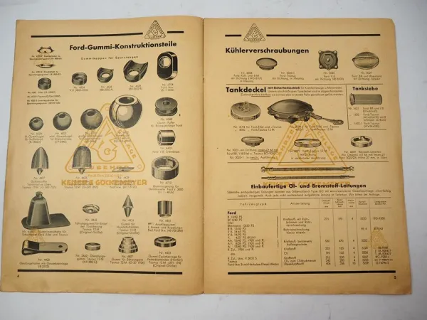 Keigö Spezialteile Katalog Ford Taunus Eifel LKW Keiser & Göckemeyer Ennepetal