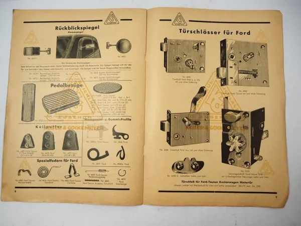 Keigö Spezialteile Katalog Ford Taunus Eifel LKW Keiser & Göckemeyer Ennepetal