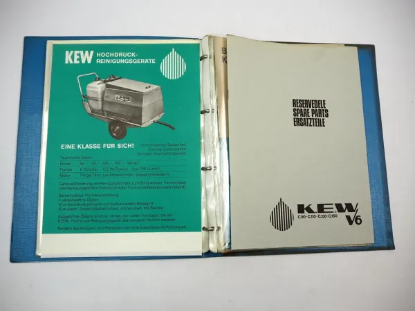 KEW Westergaard C 90 110 130 150 Hochdruckreiniger Betriebsanleitung ETL Prospekt