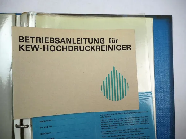 KEW Westergaard C 90 110 130 150 Hochdruckreiniger Betriebsanleitung ETL Prospekt