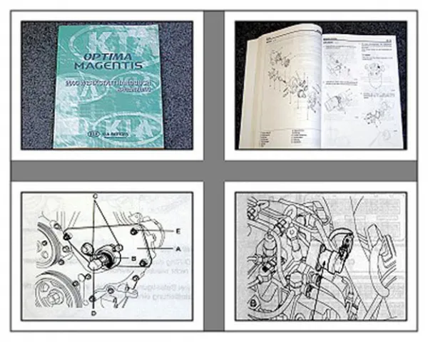 Kia Optima Magentis MG 2006 Ergänzung D4EA DSL 2.0 Motor Werkstatthandbuch