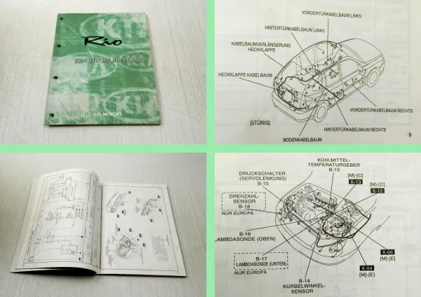 Kia Rio 2004 Stromlaufpläne Elektrik Werkstatthandbuch