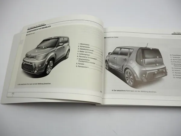 Kia Soul Betriebsanleitung Bedienungsanleitung 2014 Bordmappe
