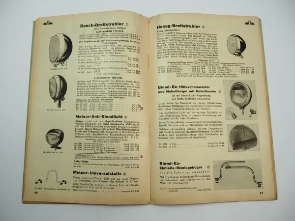 Klaass & Sachtleben Magdeburg KFZ Zubehör Winterliste Katalog 1938/39