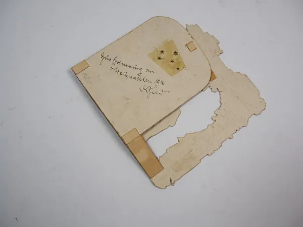 kleine alte Krippe aufstellbar 1916 Christi Geburt Weihnachten