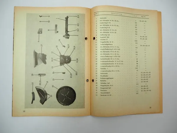 Kleine JR2S IR2S Einkorndrille Betriebsanleitung Ersatzteilliste 1965