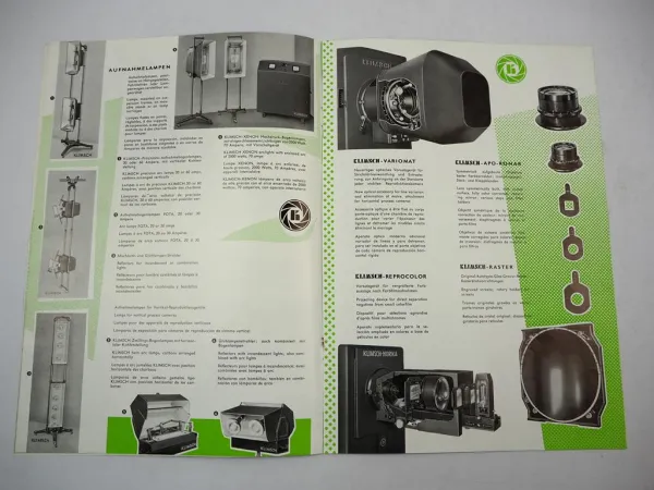 Klimsch Frankfurt Fotozubehör Kamera Repro Geräte Katalog Prospekt Angebot 1958