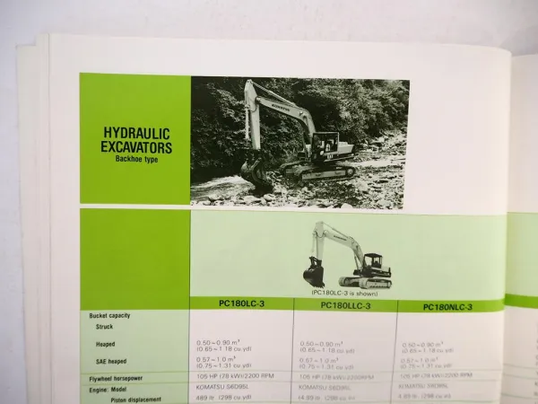 Komatsu Buyers Guide Specifications Technical Data Dozer Excavator Loader Engine