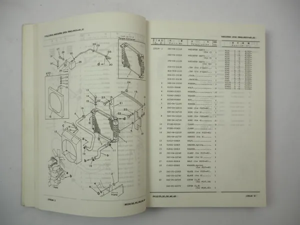 Komatsu FD FG 33 35 38 40 45 Z N S -5 Forklift Parts List Ersatzteilliste 1993