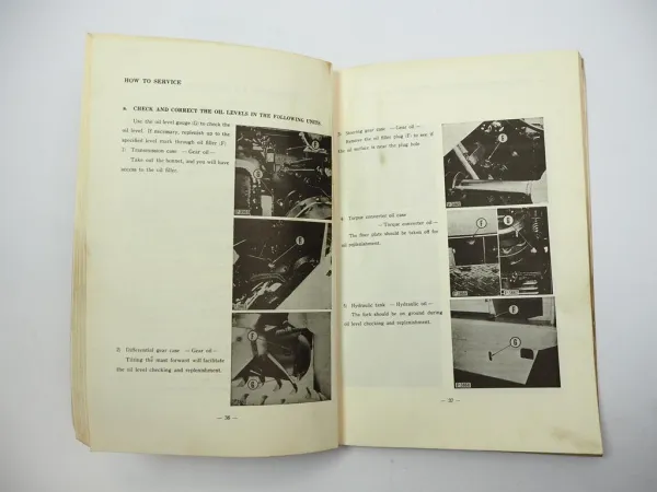 Komatsu FG FD 20 -5 Forklift Truck Operation Maintenance Manual 1969