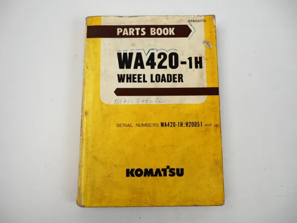 Komatsu WA420-1H Wheel Loader Radlader Ersatzteilliste Spare Parts List
