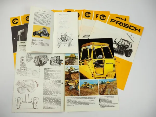 Konvolut Prospekte Frisch F 65 85 115 185 215 Grader 1971-1977