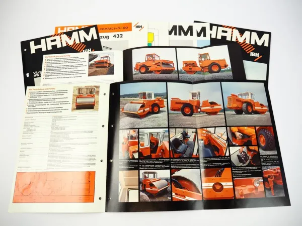 Konvolut Prospekte Hamm HW HWZ Walzenzüge 1970er Jahre