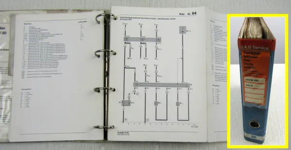 Reparaturleitfaden VW Polo 2 C/GL Coupe 86C Stromlaufpläne Elektrik 1982-1994