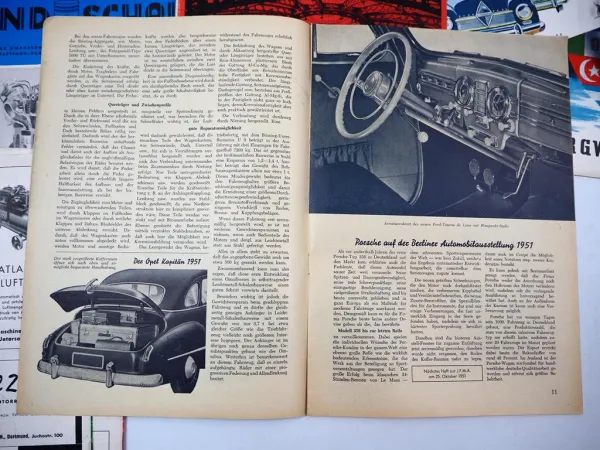 Kraftfahrt Rundschau 10x Zeitschrift Auto Motorrad Nutzfahrzeuge 1950/52