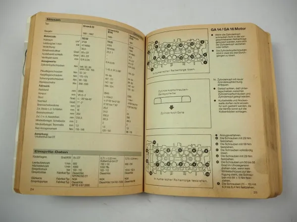 Krafthand Taschenfachbuch für Inspektion und Reparatur mit ASU Daten 1993
