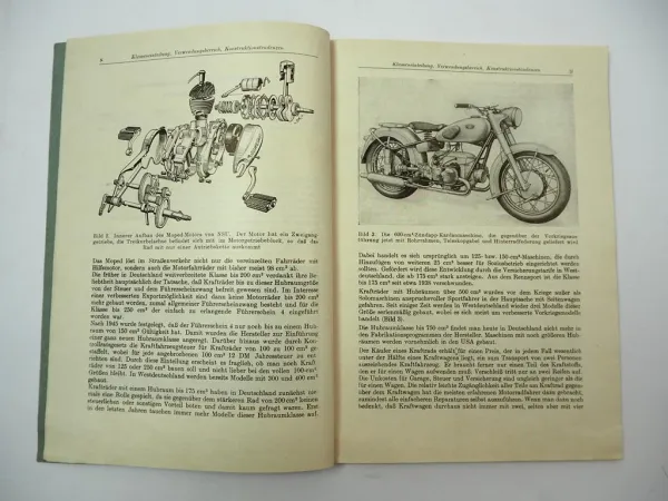 Krafträder Handbuch Motorrad IFA DKW AWO RT BK Adler NSU Michael Heise 1955