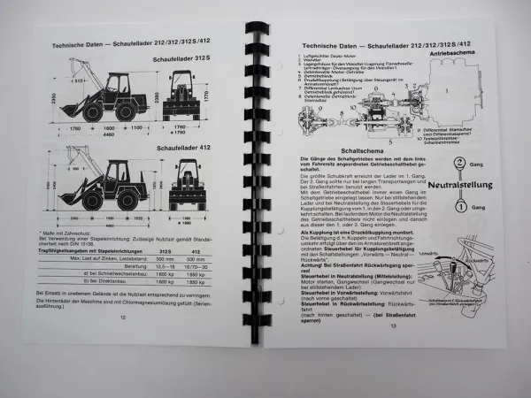 Kramer Allrad 212 312 312S 412 Bedienungsanleitung Betriebsanleitung