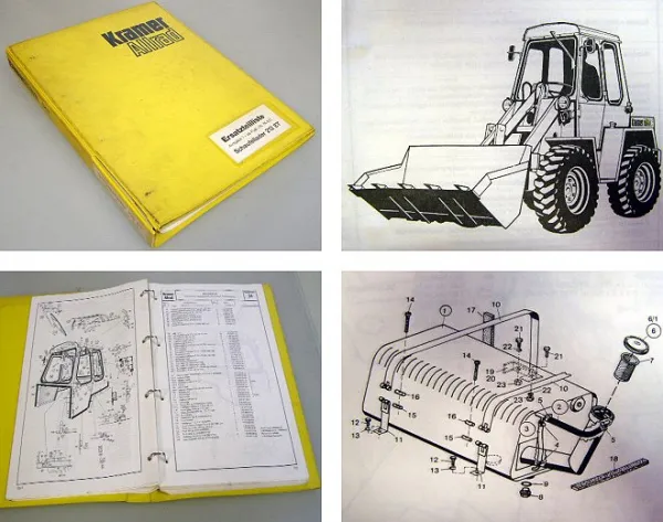 Kramer Allrad 212ET Schaufellader Ersatzteilliste 1988 Ersatzteilkatalog