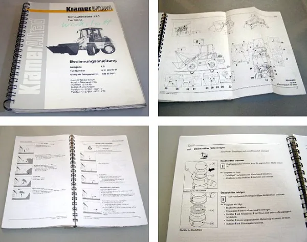 Kramer Allrad 220 Schaufellader Betriebsanleitung Bedienung Wartung 1999