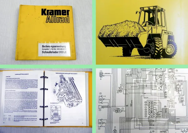 Kramer Allrad 312LE Schaufellader Betriebsanleitung Bedienungsanleitung Typ 125