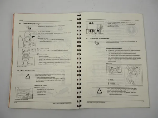 Kramer Allrad 320 420 Schaufellader Bedienungsanleitung Betriebsanleitung 1996