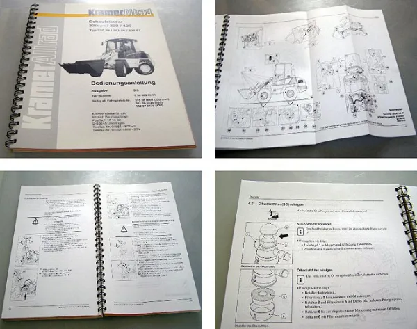 Kramer Allrad 320 euro 320 420 Betriebsanleitung 1996