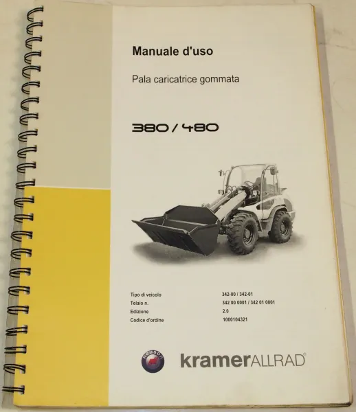 Kramer Allrad 380 480 Pala caricatrice gommata Manuale d uso 6/2005