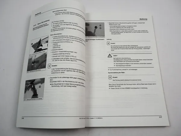 Kramer Allrad 418 teleskopic Schaufellader Betriebsanleitung 1998