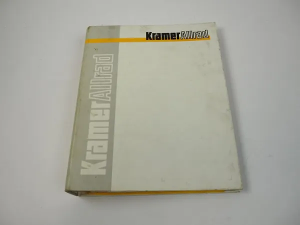 Kramer Allrad 480 Radlader Ersatzteilliste Spare Parts List 2003