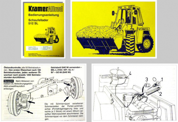 Kramer Allrad 512 SL Schaufellader Betriebsanleitung