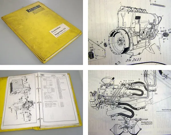 Kramer Allrad 515 Serie B Baggerlader Ersatzteilliste 1974