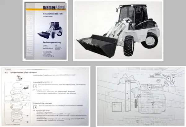 Kramer Allrad 520 620 Lader Bedienungsanleitung 1998