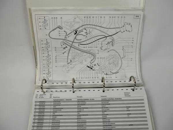 Kramer Allrad 580 Radlader Ersatzteilliste Spare Parts List 2003