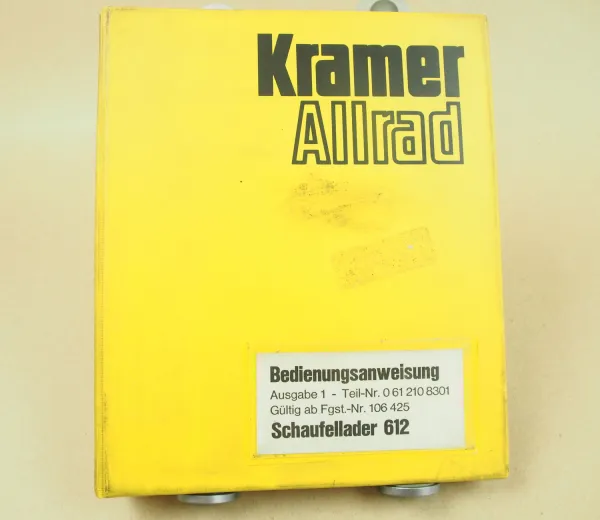 Kramer Allrad 612 Schaufellader Betriebsanleitung Bedienungsanleitung