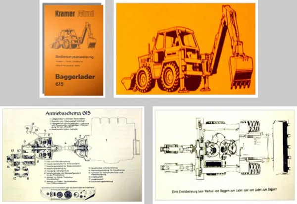 Kramer Allrad 615 Baggerlader Betriebsanleitung