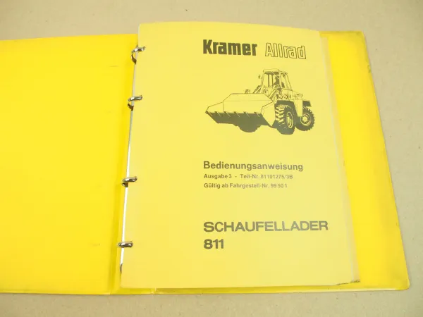 Kramer Allrad 811 Schaufellader Betriebsanleitung Bedienungsanleitung