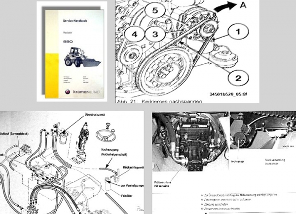 Kramer Allrad 880 Radlader 345-01 Service-Handbuch