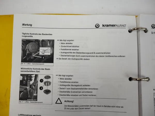 Kramer Allrad 880 Radlader 345-01 Service-Handbuch Werkstatthandbuch 2005