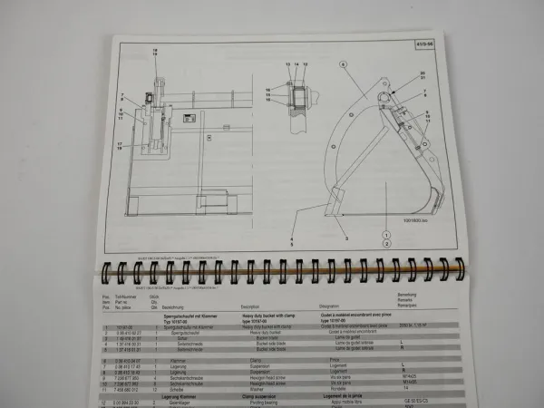 Kramer Allrad Sperrgutschaufel Bedienungsanleitung Ersatzteilkatalog 2000