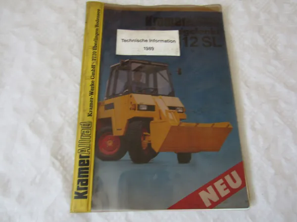 Kramer Allrad Technische Information 1989 und 7 Prospekte 112SL 212 312 512 LT S