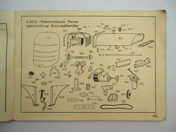 Kramer K12 K18 K22 Schlepper Ersatzteilliste Ersatzteilkatalog ca. 1950