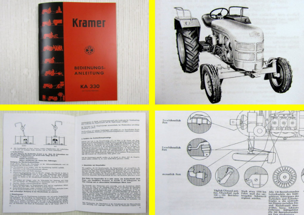Kramer KA330 Schlepper Betriebsanleitung Bedienungsanleitung