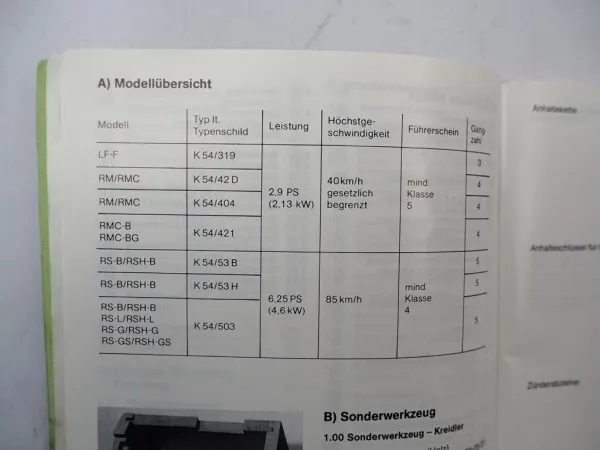 Kreidler Florett LF-F RM RMC RS Mokick Moped Montageanleitung Werkstatthandbuch