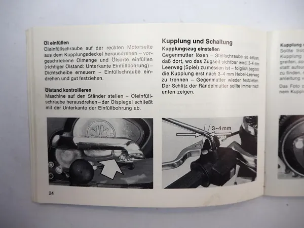Kreidler Florett LF-F RMC RMC-B RMC-BG Mokick Betriebsanleitung Wartung 1977