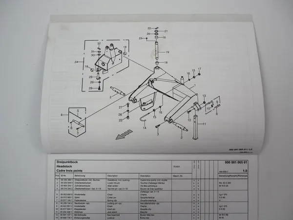 Krone EasyCut 360 400 Scheibenmäher Ersatzteilliste Spare Parts 2008