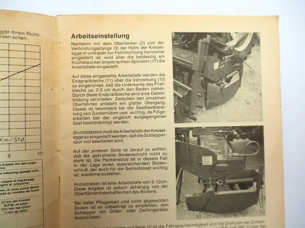 Krone KE 2 2,5 3 4 Kreiselegge Betriebsanleitung Ersatzteilliste 1980