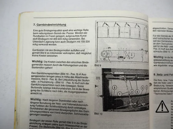 Krone KR 130 160 Rundballenpresse Betriebsanleitung Bedienungsanleitung
