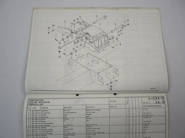 Krone KS 14.01 Duo 2 Schwader Ersatzteilliste Spare Parts List 1998