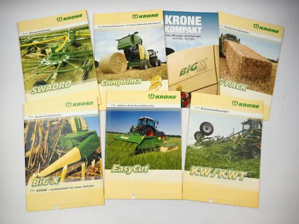 Krone Landtechnik Pressen Mähwerke Feldhäcksler 7x Prospekt 2009/10